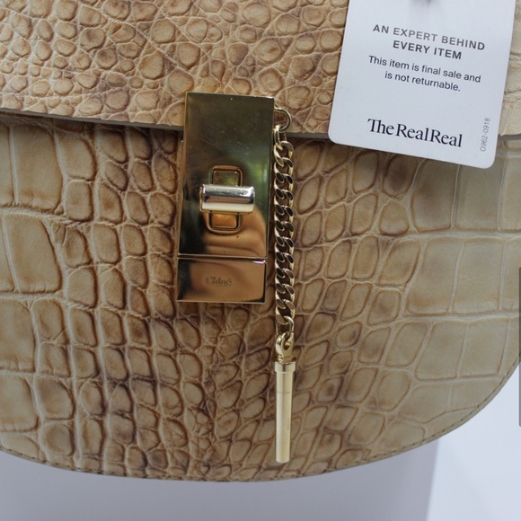 CHLOÉ Drew embossed crossbody bag - Picture 6 of 17